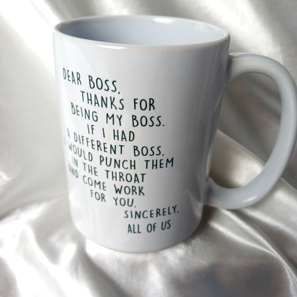 DEAR BOSS CERAMIC MUG BY ORCA COATINGS